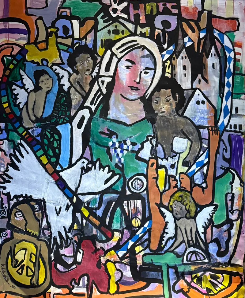 Weibliche Figur in ruhiger Darstellung